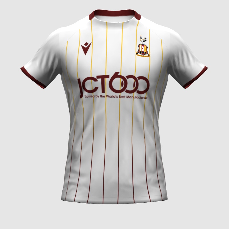 Bradford Away kit 2023/24 PES Master Kit Creator Showcase