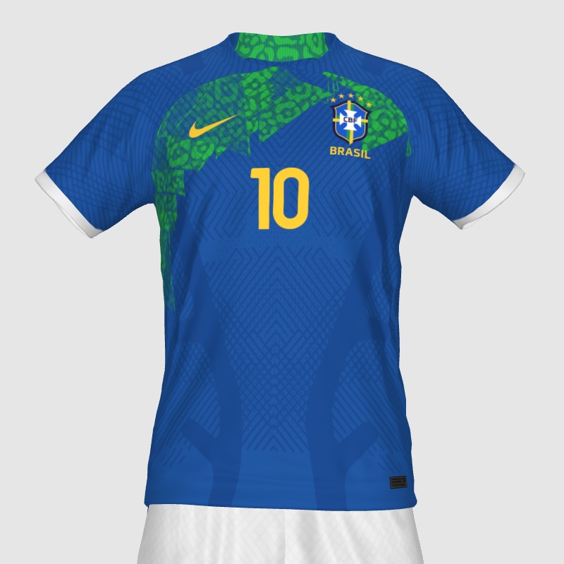 Brazil 2nd kit concept 22/23 PES Master Kit Creator Showcase