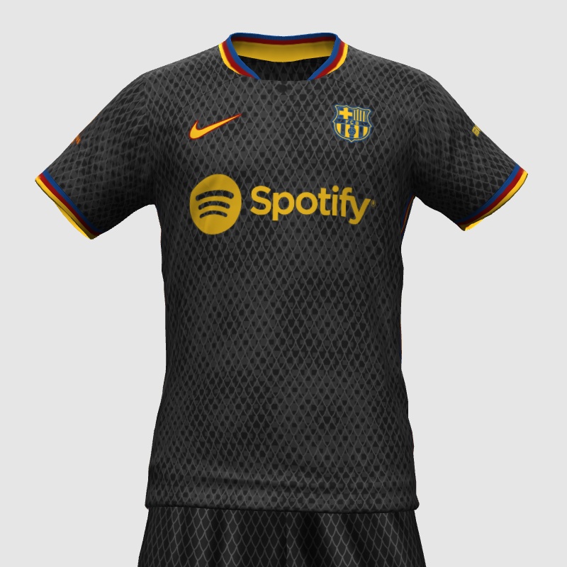 Barca 2023 ucl kit black PES Master Kit Creator Showcase