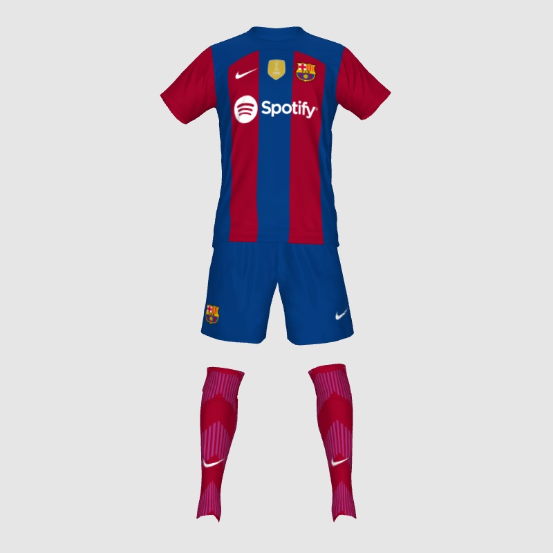 Barcelona Home Kit 23/24 By Yosia Permono PES Master Kit Creator Showcase