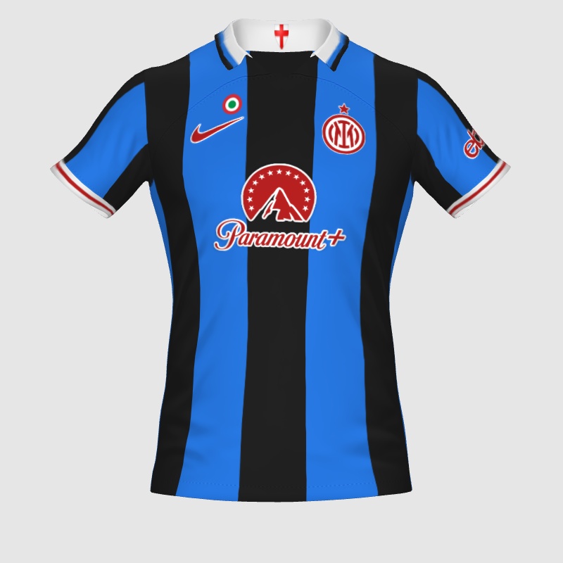 CONCEPT INTER MILAN HOME JERSEY WITH RED DETAILS PES Master Kit