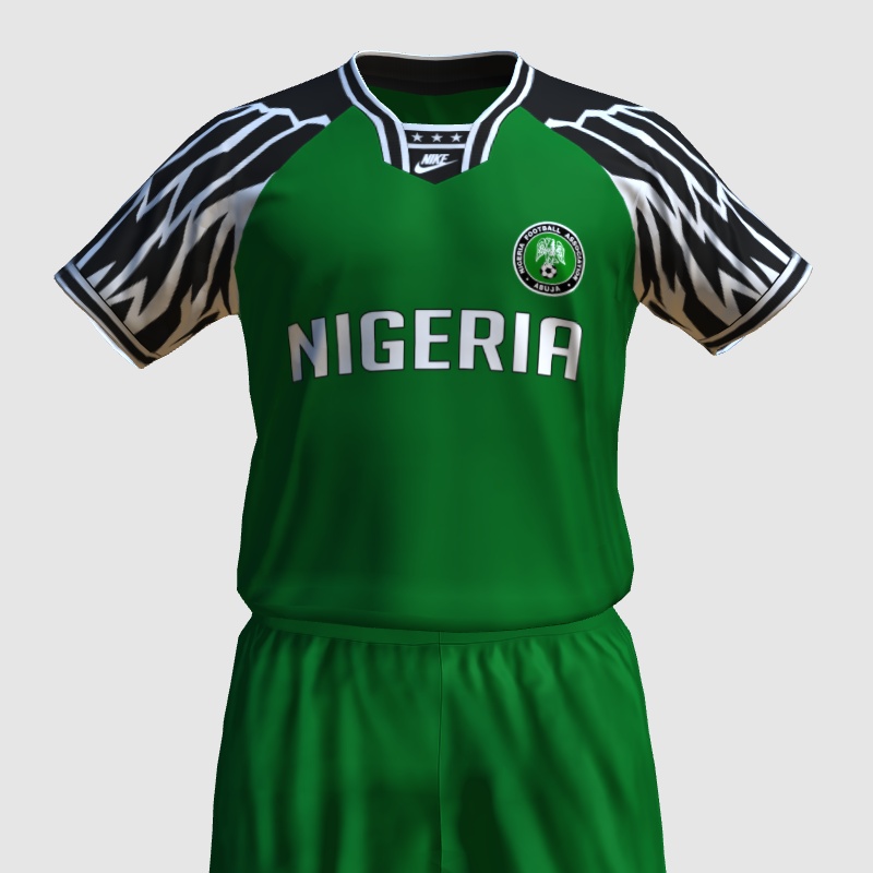 Nigeria Home Kit 1995 - PES Master Kit Creator Showcase