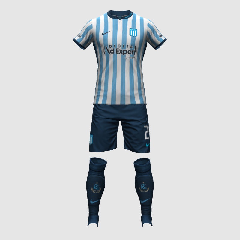 Racing Club Nike 2023-24 versión 24' DEC - PES Kit Creator Showcase