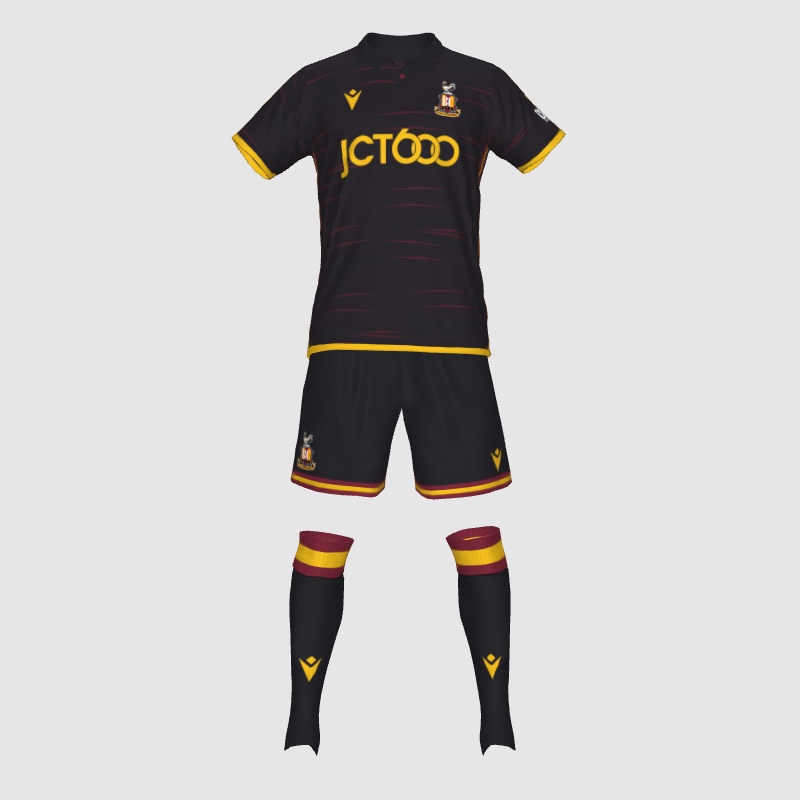 Bradford City 3rd Kit 23/24 Concept PES Master Kit Creator Showcase