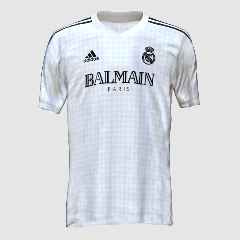 Real Madrid x Balmain White match kit!!! - PES Master Kit Creator Showcase